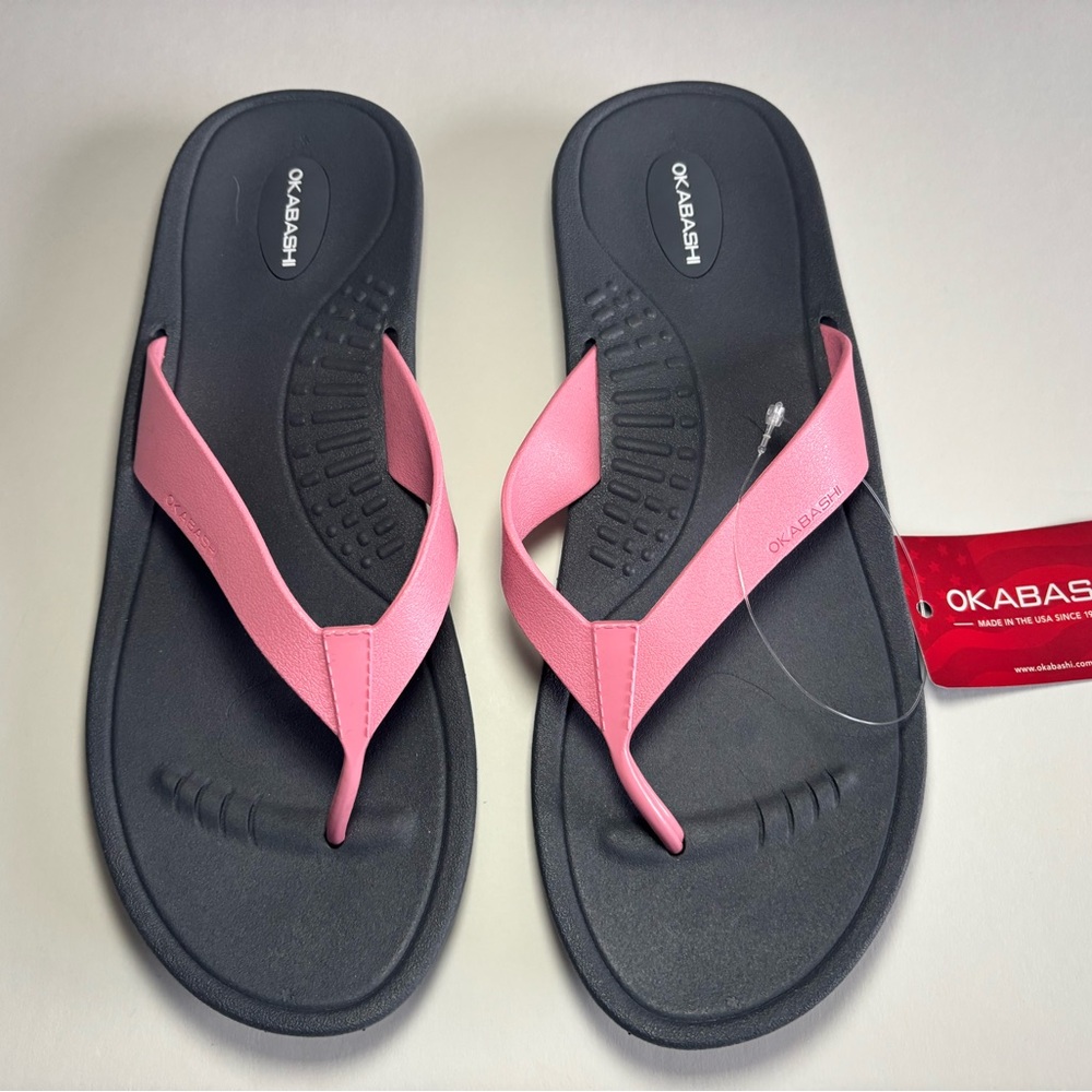 OKABASHI Wms Breeze Flip Flop NWT Size L